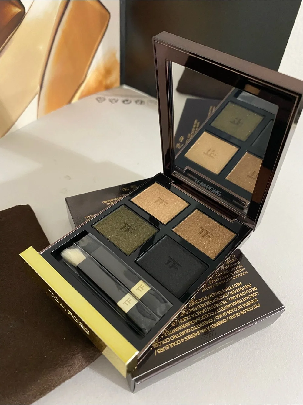 Tom Ford Eye Color Quad Eyeshadow Palette, 47 Olive Smoke, Full Size, 5.2 g, New